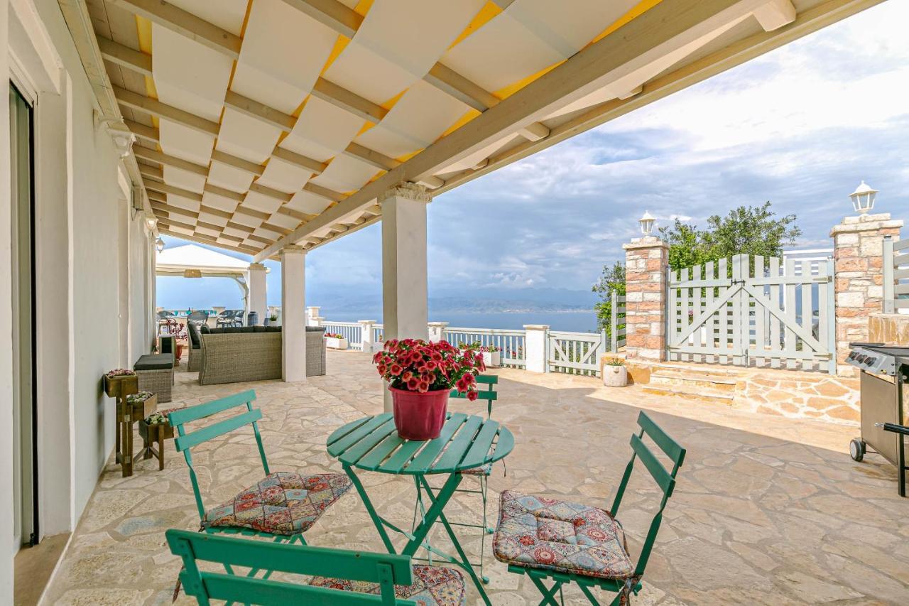Villa Orizontas Corfu, Private Villa With Breathtaking Views Loutses Bagian luar foto