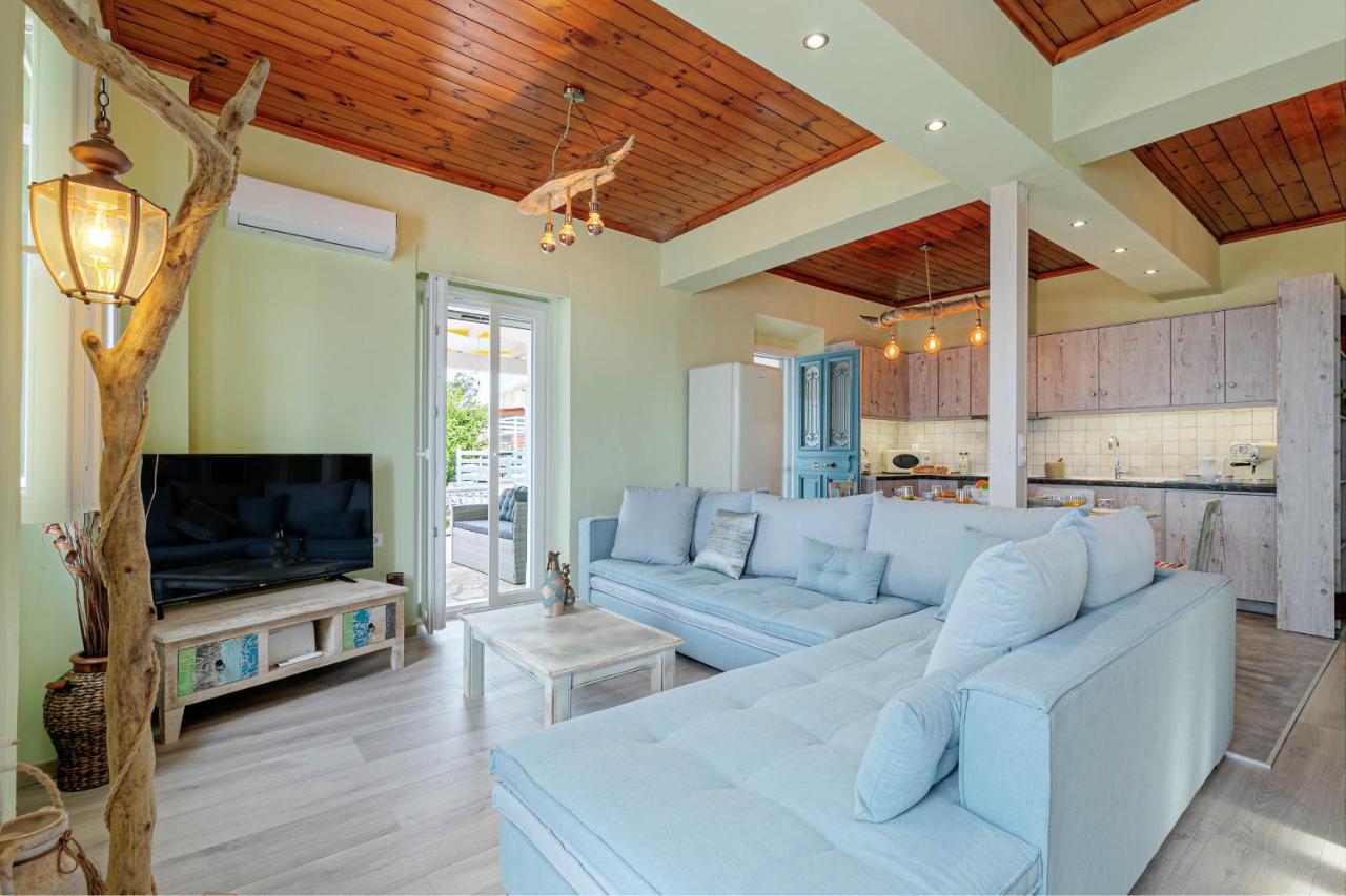 Villa Orizontas Corfu, Private Villa With Breathtaking Views Loutses Bagian luar foto
