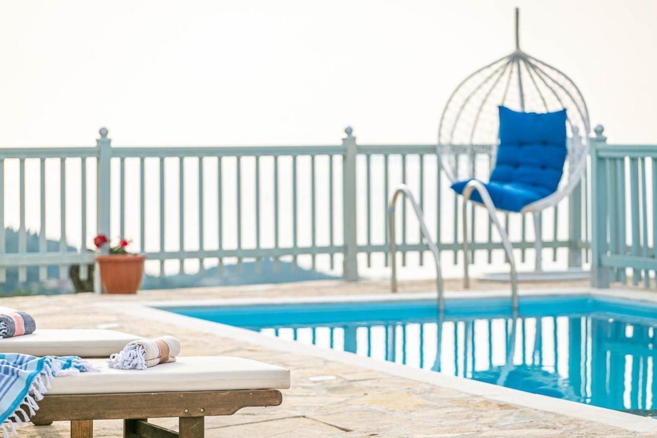 Villa Orizontas Corfu, Private Villa With Breathtaking Views Loutses Bagian luar foto