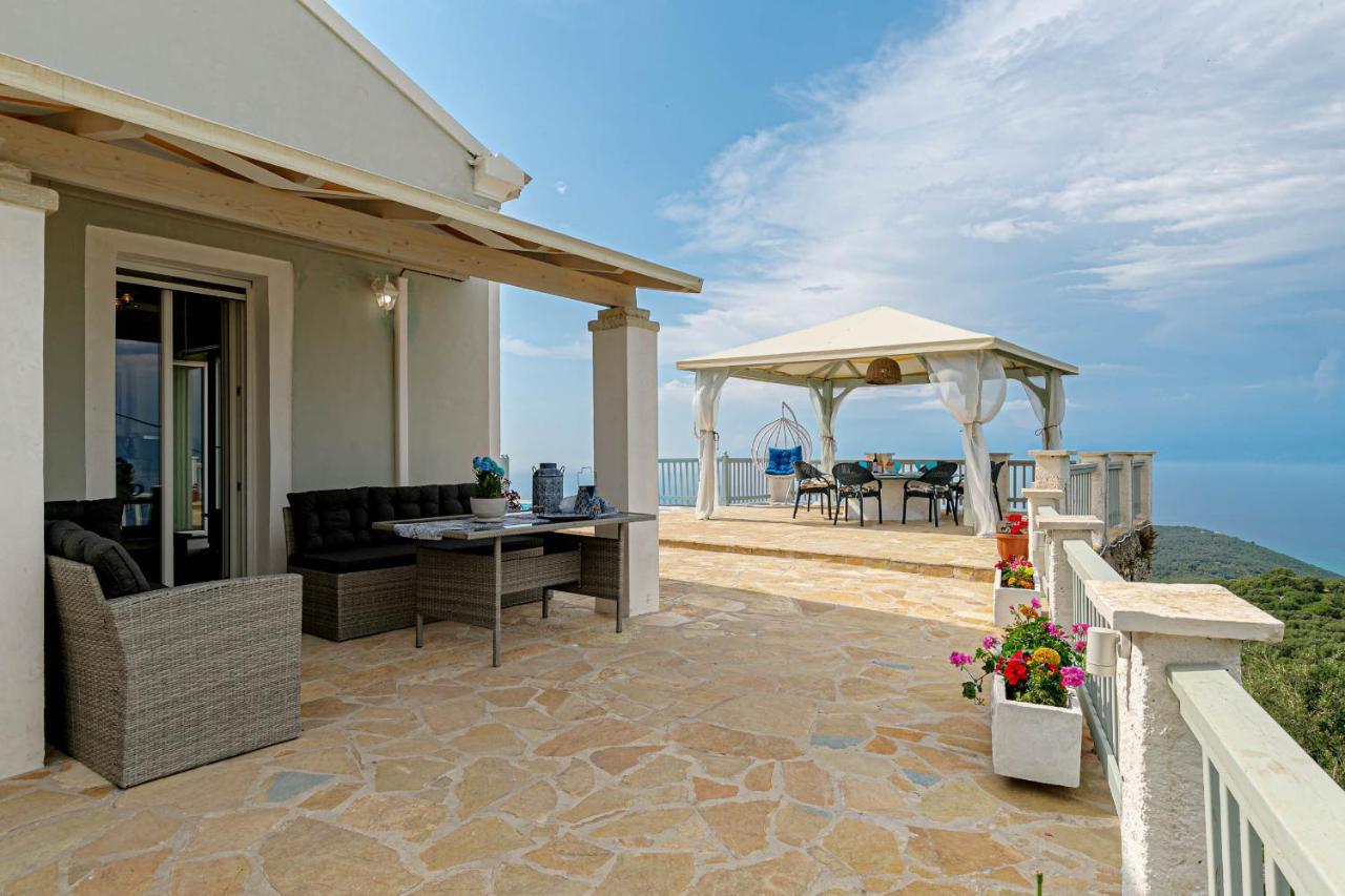 Villa Orizontas Corfu, Private Villa With Breathtaking Views Loutses Bagian luar foto