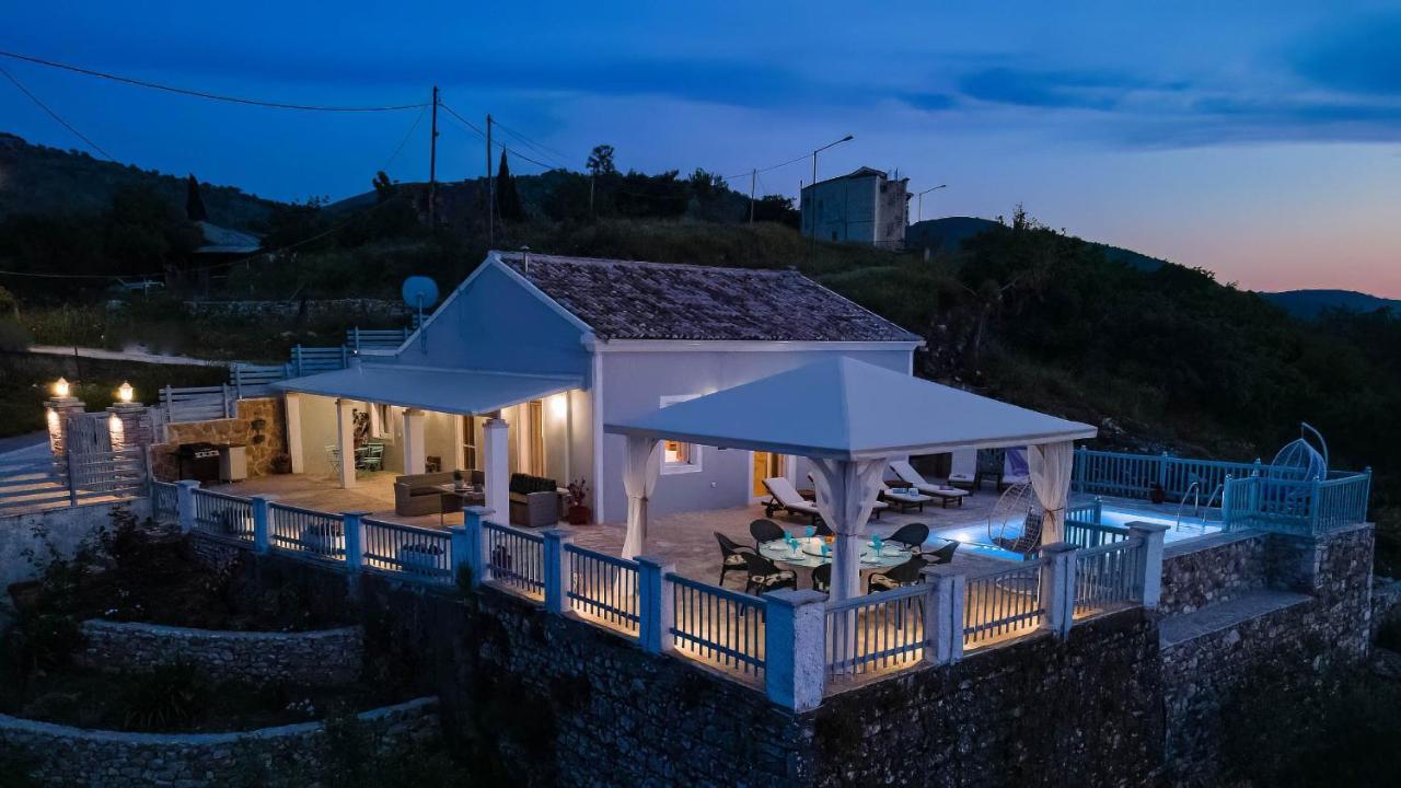 Villa Orizontas Corfu, Private Villa With Breathtaking Views Loutses Bagian luar foto